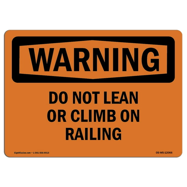 Rigid Plastic Sign Made in The USA Please Do Not Lean On Or Cross Over Fence Protect Your Business Warehouse & Shop Area OSHA Notice Sign Work Site Rigid Plastic Sign Made in The USA Please Do Not Lean On Or Cross Over Fence Protect Your Business Warehouse & Shop Area OSHA Notice Sign Work Site